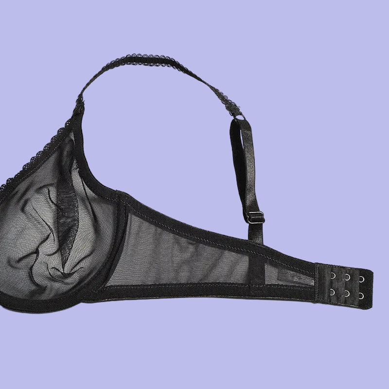 Reavel Midnight See Through Seduction Bra | Elegant & Sensual Lingerie