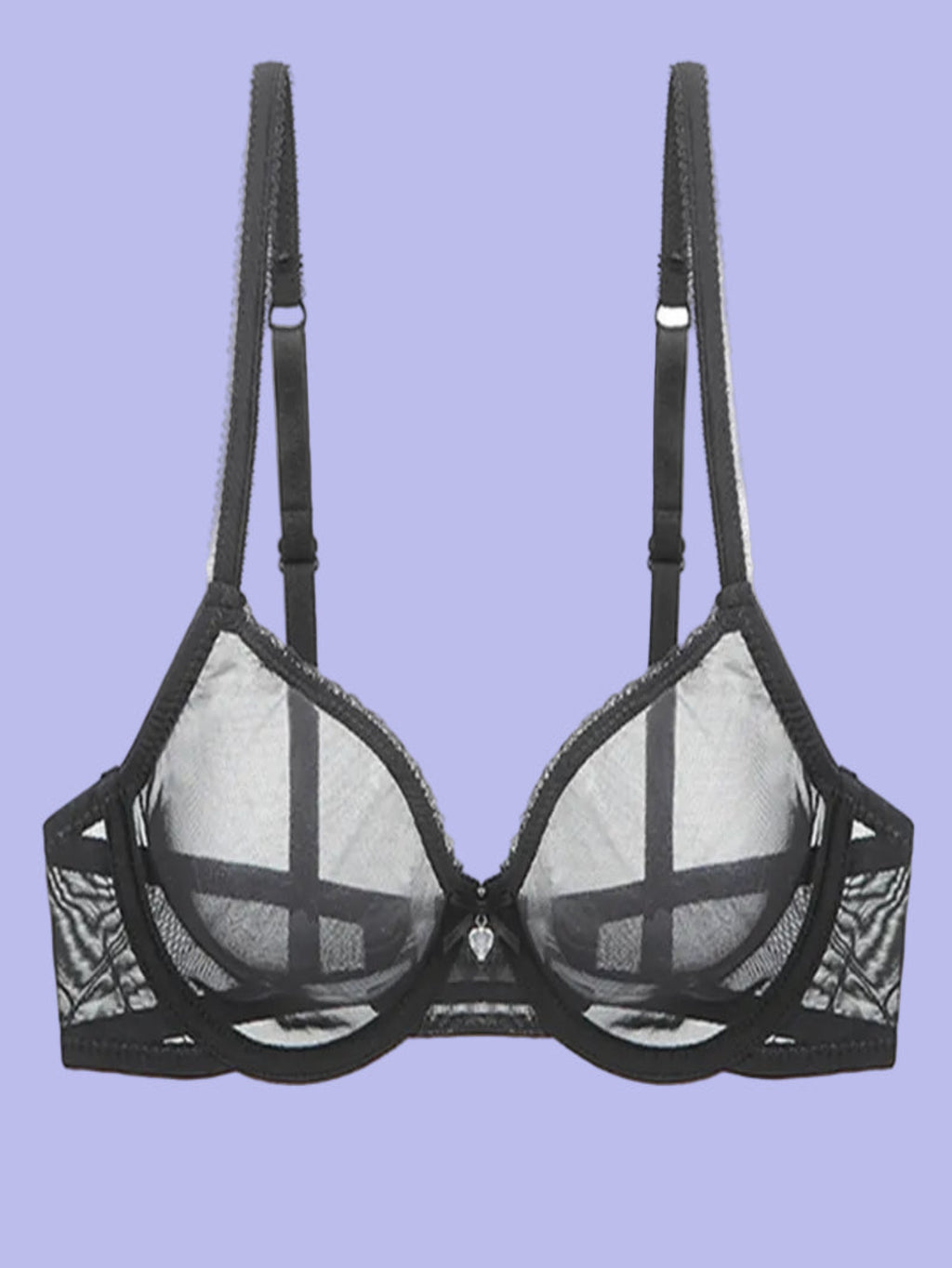 Reavel Midnight See Through Seduction Bra | Elegant & Sensual Lingerie