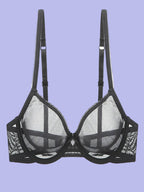 Reavel Midnight See Through Seduction Bra | Elegant & Sensual Lingerie